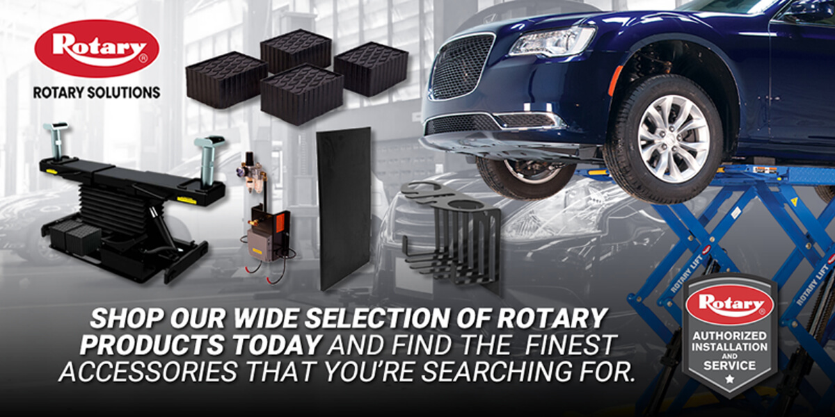 Automotive lift parts and accessories supporting professional service bays